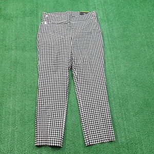 NWT RAFAELLA COMFORT BLACK WHITE CHECK CAPRI CAPRIS WOMENS SIZE 8 NEW!